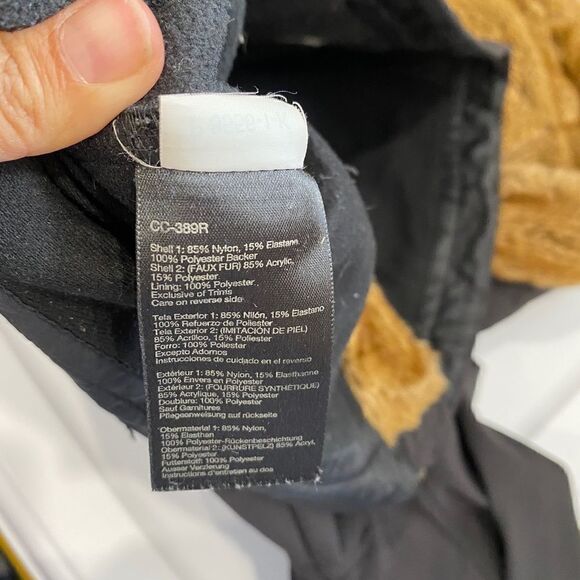 Marmot Faux Fur Hood Black Zip Jacket in Black - Picture 13 of 13